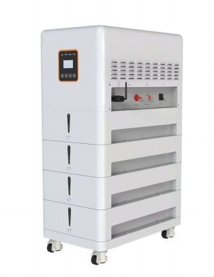 رف جبل LFP UPS بطارية ليثيوم ثلاث مراحل 20.48KWH للمنزل