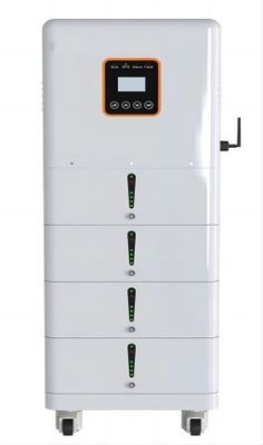 رف جبل LFP UPS بطارية ليثيوم ثلاث مراحل 20.48KWH للمنزل