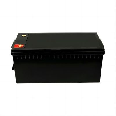 صديقة للبيئة عالية الإخراج الطاقة 12.8V 220AH مات الأسود مع خلية BYD LifeP04 بطارية ليثيوم ل RV