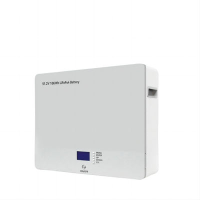 بطارية ليثيوم أيون مرصعة على الحائط دورة عميقة حياة الطاقة العاليةP04 10KWH لنظام احتياطي للبطارية المنزلية
