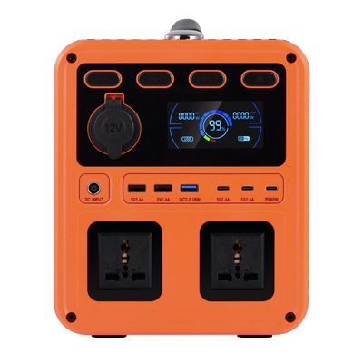 IP61 طاقة عالية للخروج DC 13V 1200W AC Switch QC3.0 مولد طاقة محمول مع عاكس ثنائي الاتجاه للنسخ الاحتياطي المنزلي
