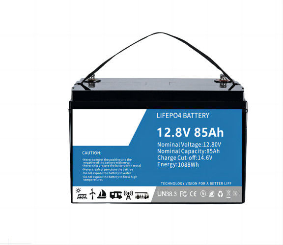 صديقة للبيئة عالية الأداء 12.8V 85AH SLA استبدال LifeP04 بطارية ليثيوم مدمجة في BMS للضوء الشمسي