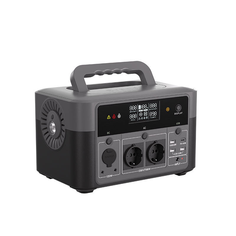 ROHS AC 700W محطة طاقة محمولة في الهواء الطلق لبدء تشغيل السيارة