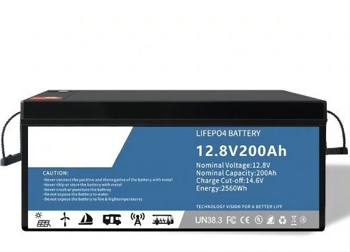 بايد 12.8 فولت 200 ايه إيه لايفب04 بطارية ليتيم مع شاشة LCD لعب الغولف