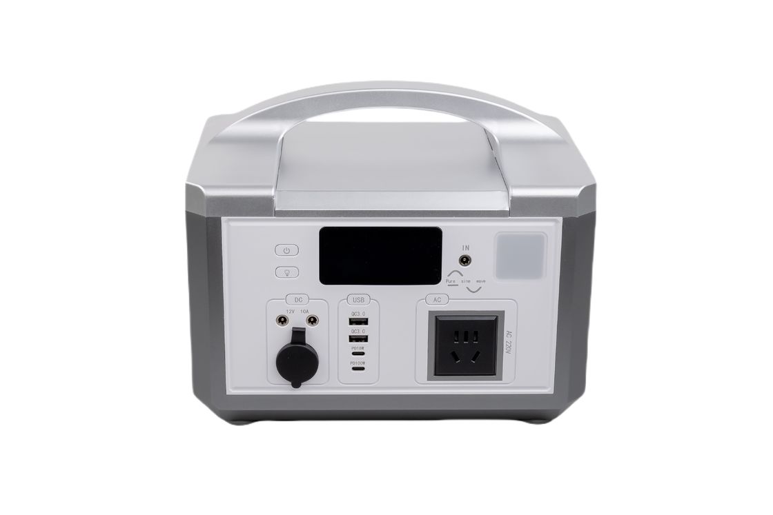 220V 50HZ DC12 300W AC Swtich QC3.0 بنك الطاقة الشمسية المحمول مع ضوء LED لنظام تخزين الطاقة