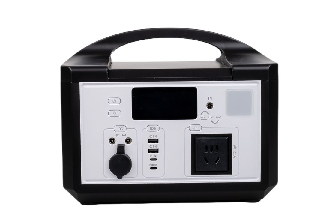 AC 110V/220V الشحن السريع 1.5 ساعة نظام تخزين الطاقة المنزلي مصدر الطاقة المحمول المدمج في BMS للمتجر / التخييم