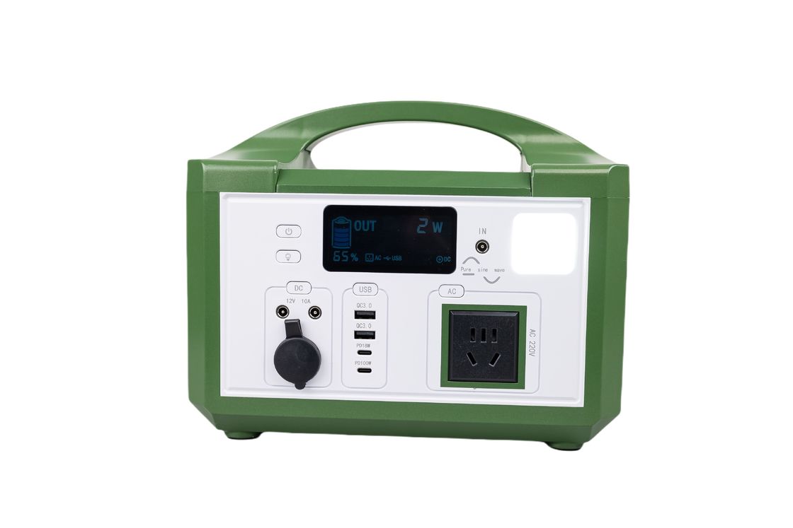الكفاءة العالية AC 300W 220V الخروج مولد الطاقة الشمسية المحمولة قابلة لإعادة الشحن LifePO4 بطارية للمشي في الهواء الطلق