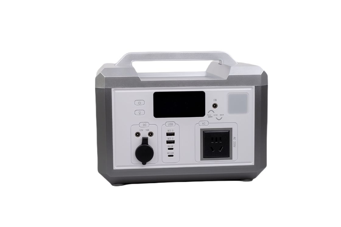 سلفر شيل الطاقة الخارجة الفائقة 600W الاتحاد الأوروبي محول شحن بنك الطاقة مع شاشة شاشات LCD للخروج RV التخييم